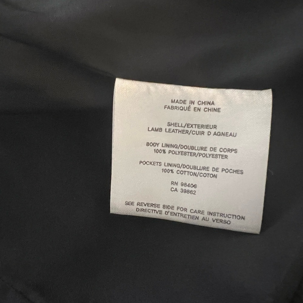 Theory Green and Black Leather Jacket - Picture 4 of 4